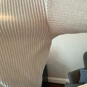 ALO Yoga Cream Ribbed Track Pants